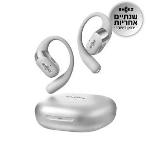 אוזניות אלחוטיות +Shokz OPENFIT 2 אפור