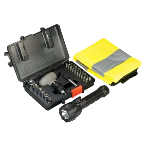 ערכת אביזרי  SOS/פנס וסט 35 חלקים BLACK DECKER