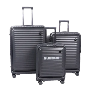 סט 3 מזוודות אפור כהה MIR