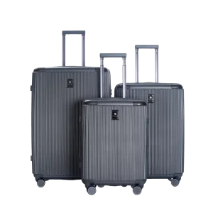 סט 3 מזוודות אפור כהה MIR MLS600