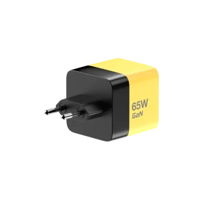 מטען קיר עם כבל נשלף MWC65RC בצבע צהוב מבית MIRACASE