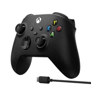 בקר XBOX Series S | X אלחוטי בצבע שחור כולל כבל ® USB-C