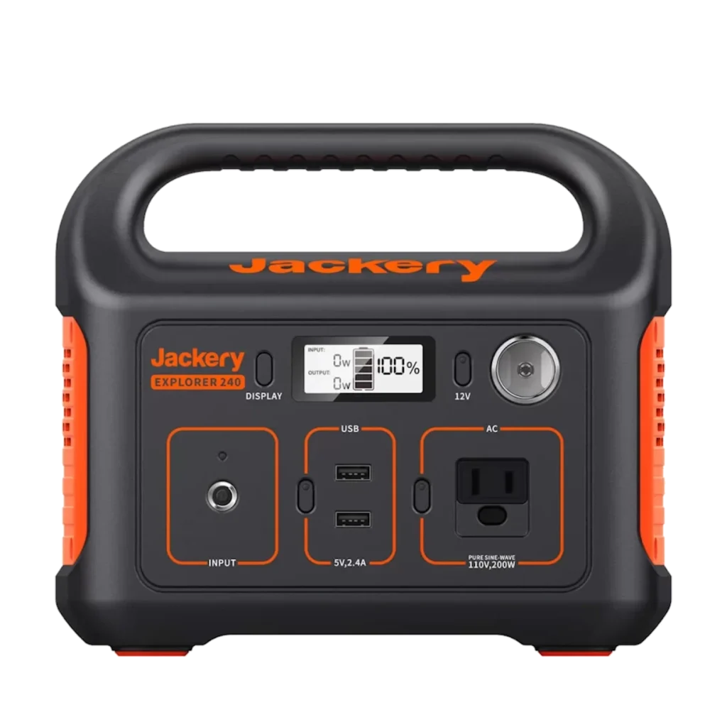 תחנת כוח ניידת 240 Jackery + פאנל סולארי 80W