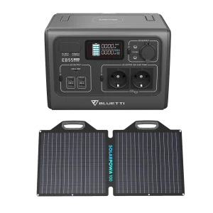 תחנת כוח BLUETTI EB55 + פאנל סולארי 100W