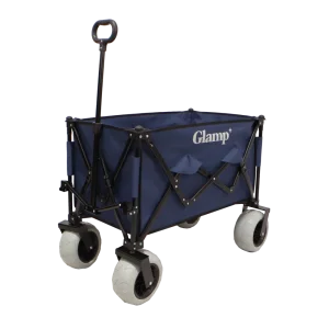 עגלת קמפינג מתקפלת עם גלגלי בלון מבית GLAMP – כחול