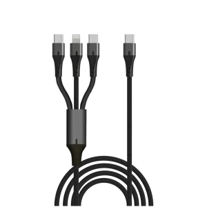 כבל סנכרון וטעינה 3 ב-1 Type-c to LIGHTNING and Type-c 2x