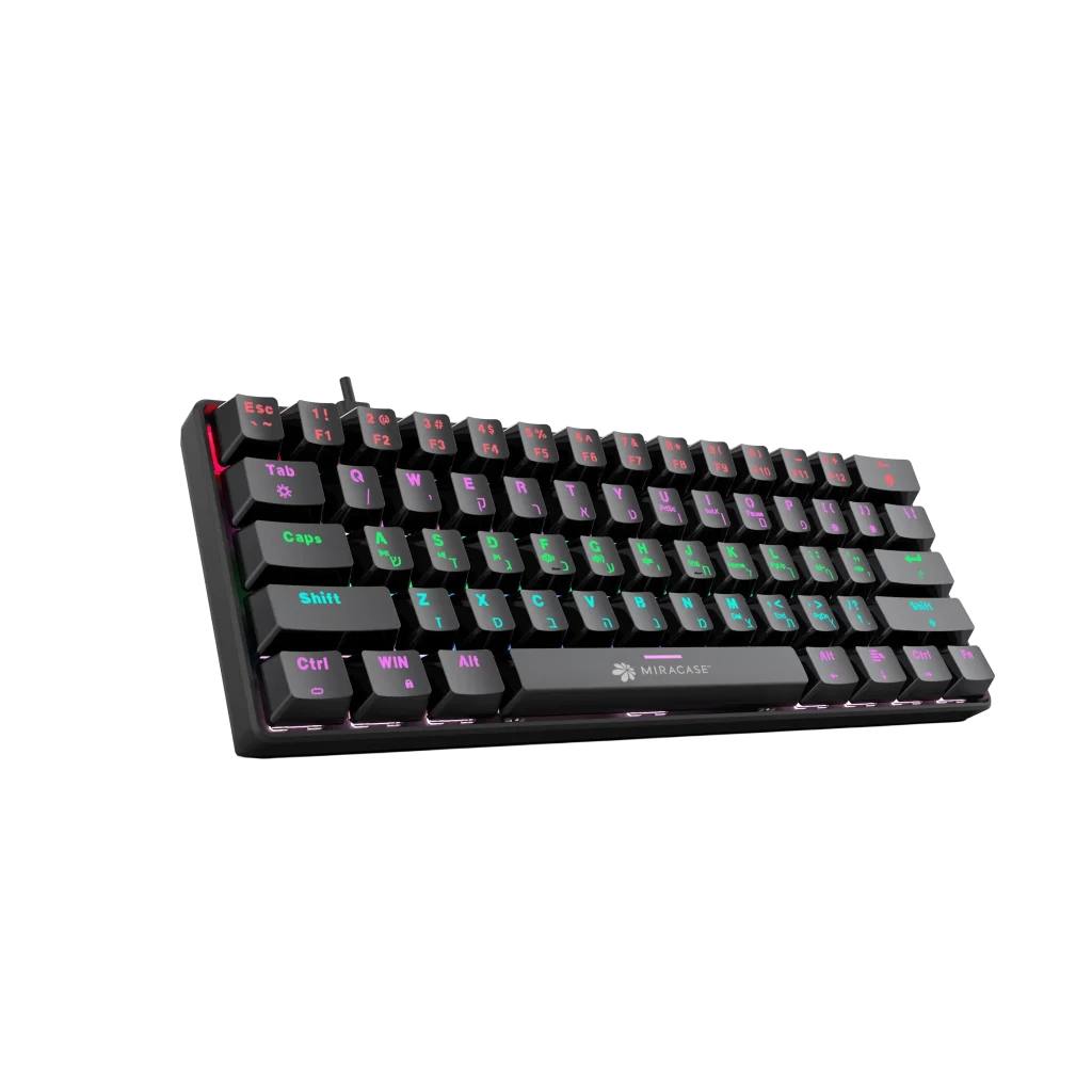 מקלדת מכנית חוטית MMCK100 עם תאורת RGB מבית Miracase