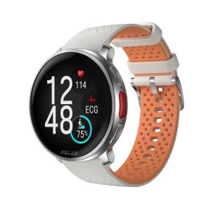 שעון מולטי-ספורט פרימיום Polar Vantage V3 בצבע אפרסק-כסף