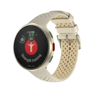 Polar Pacer Pro שעון ריצה מתקדם עם GPS זהב/לבן