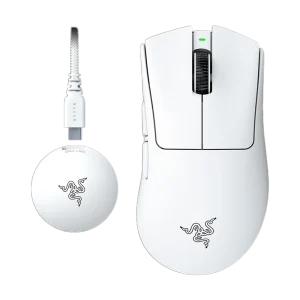 עכבר אלחוטי Razer DeathAdder V4 Pro – לבן