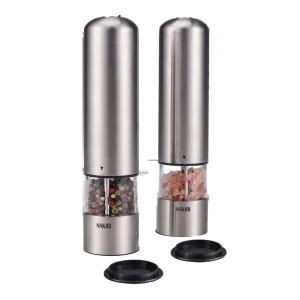 סט מטחנות מלח/פלפל חשמליות NG8 צבע כסוף