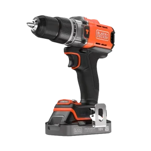מקדח פטיש אלחוטי 18V POWERCONNECT עם סולBLACK DECKER 2.0Ah