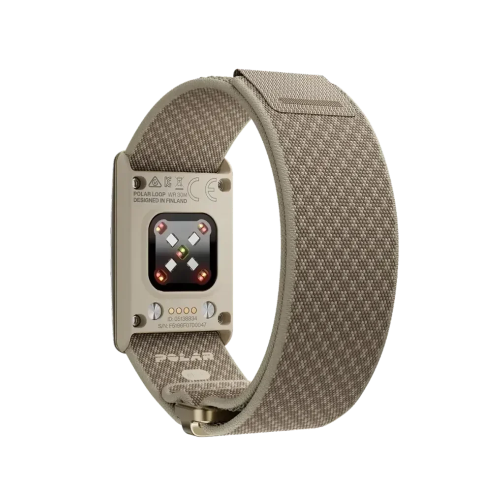 צמיד כושר חכם ללא מסך POLAR LOOP בצבע זהב – Greige Sand S-L