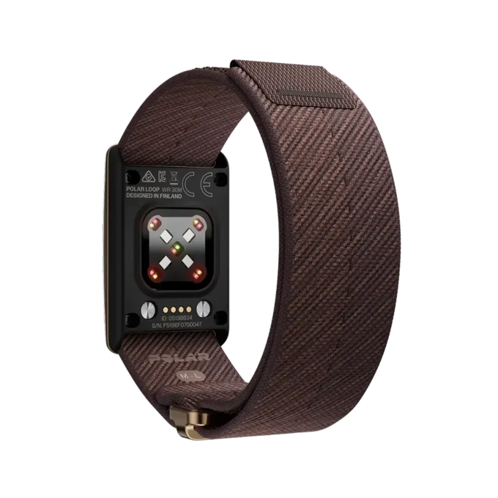 צמיד כושר חכם ללא מסך POLAR LOOP בצבע חום – Brown Copper S-L