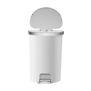 פח רגלית חצי עיגול 55 ליטר HANNA לבן מט – מבית EKO