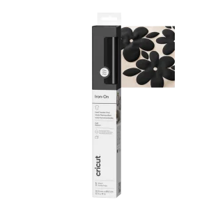 גיליון ‎Puff Iron-On שחור 30.5×48.3 ס"מ מבית CRICUT