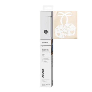 גיליון קטיפה ‎Flocked Iron-On לבן 30.5×48.3 ס"מ מבית CRICUT