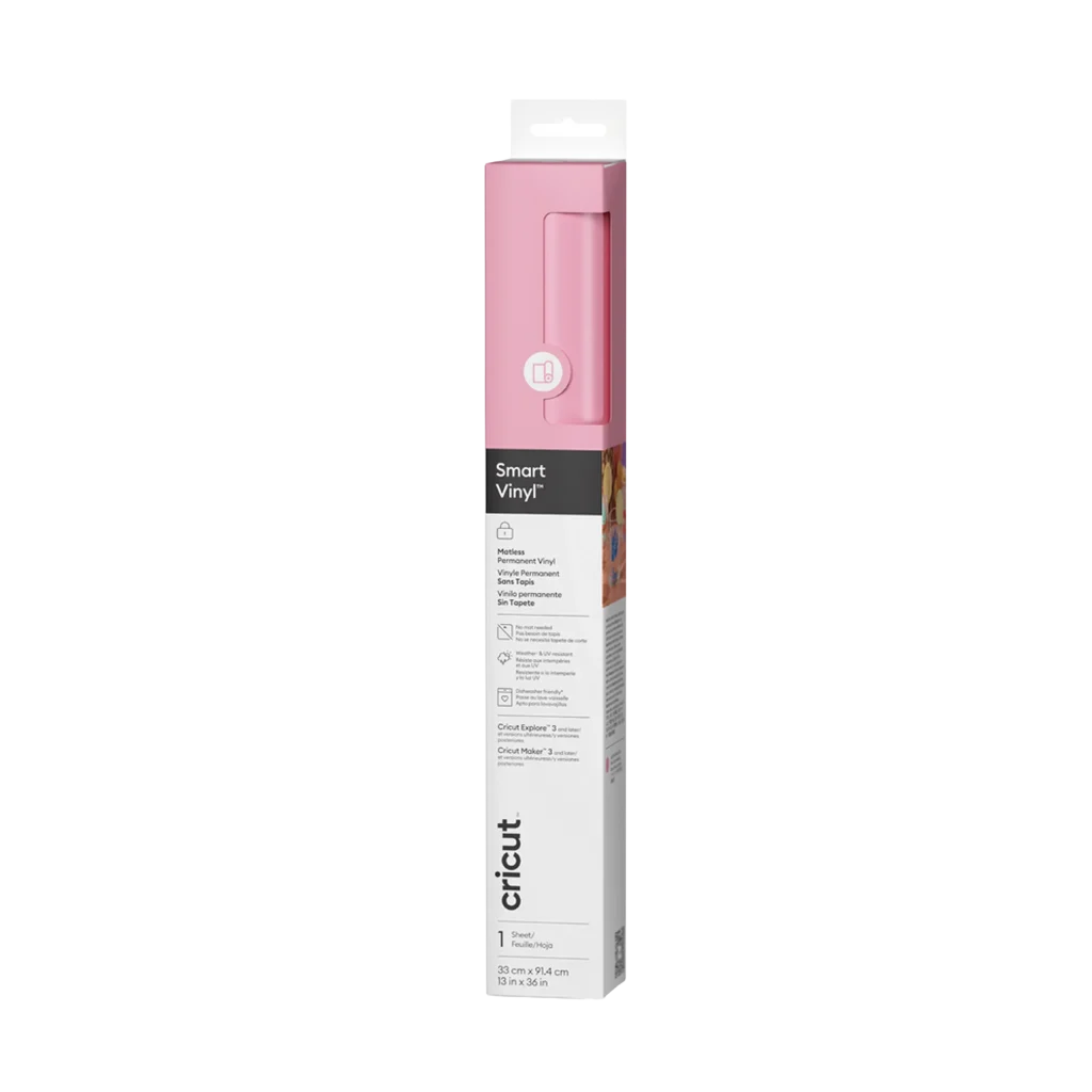 גיליון ‎Smart Vinyl Permanent ורוד בהיר 33×90 ס"מ מבית CRICUT