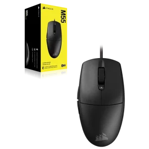 עכבר גיימינג חוטי CORSAIR M55 Lightweight – קל משקל, מהיר ומדויק