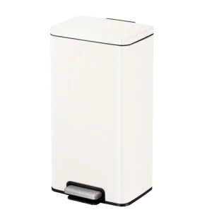 פח רגלית EK9361 מלבני 30 ליטר MADISON לבן