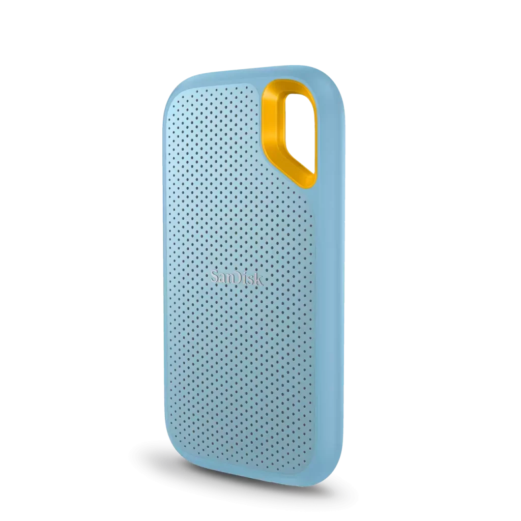 כונן חיצוני דגם SanDisk Extreme Portable SSD בנפח 1TB בצבע תכלת