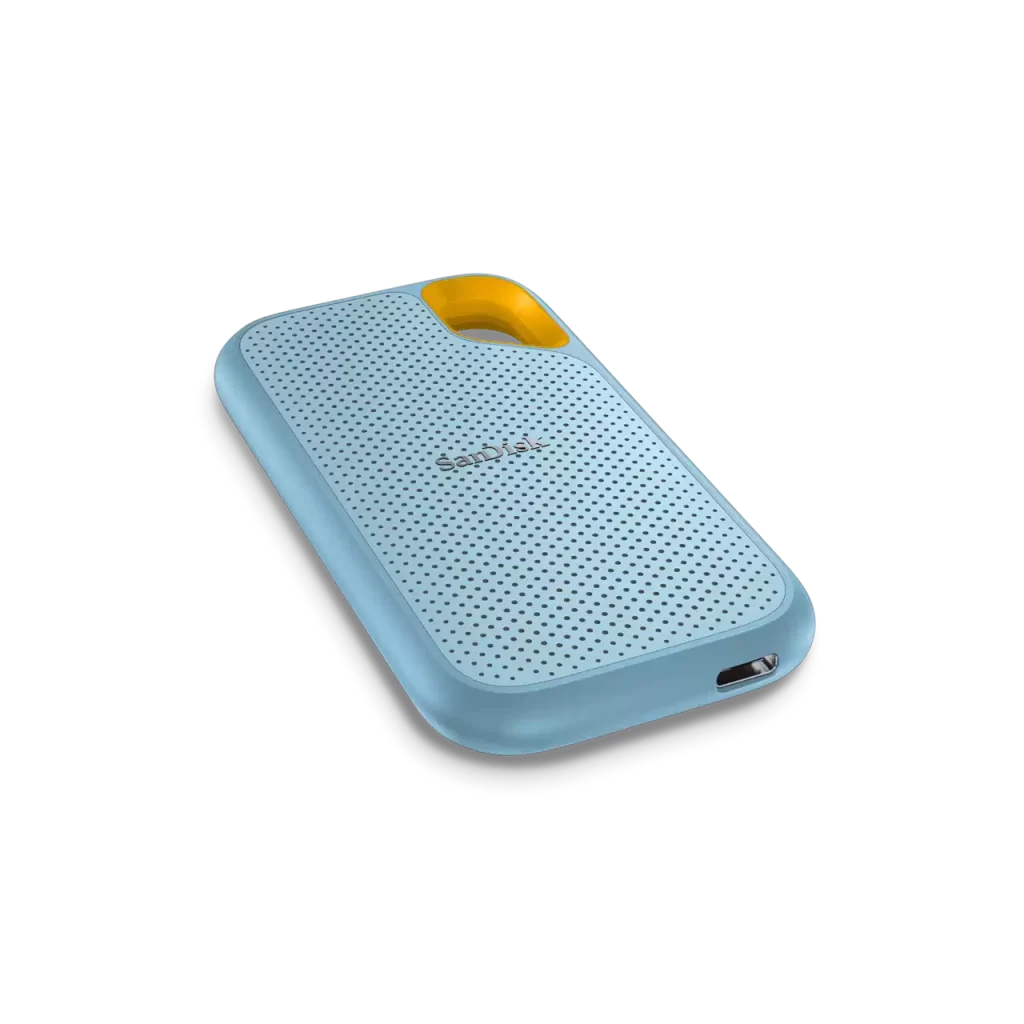 כונן חיצוני דגם SanDisk Extreme Portable SSD בנפח 1TB בצבע תכלת