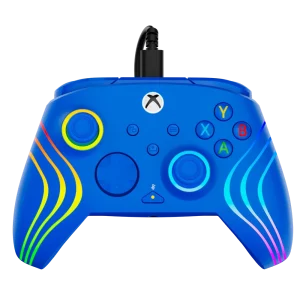 בקר חוטי לגיימינג Turtle Beach Afterglow Wave תאורת RGB – תואם Xbox ו‑PC כחול