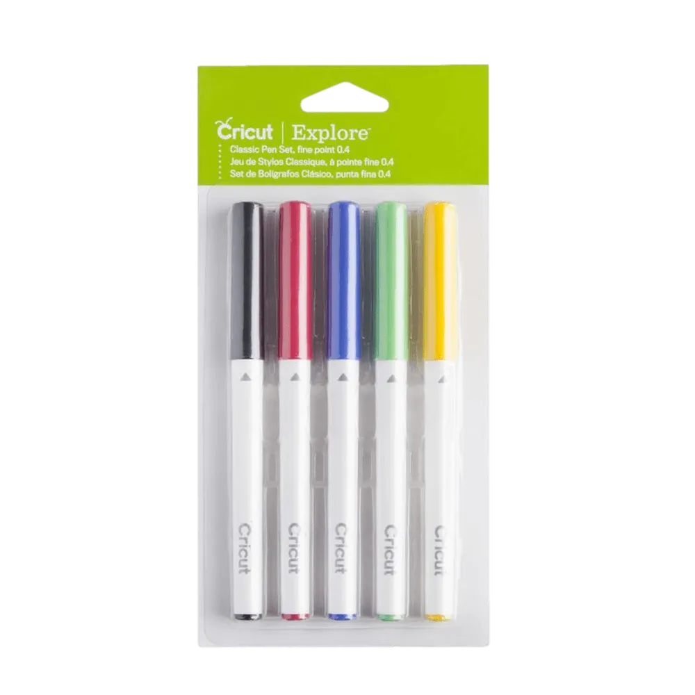 מציאון – סט 5 עטי כתיבה דקים Cricut Fine Point Pen Set Classic