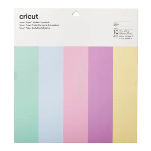 נייר קארדסטוק CRICUT דביק -פסטל (33 ס"מ על 33 ס"מ)