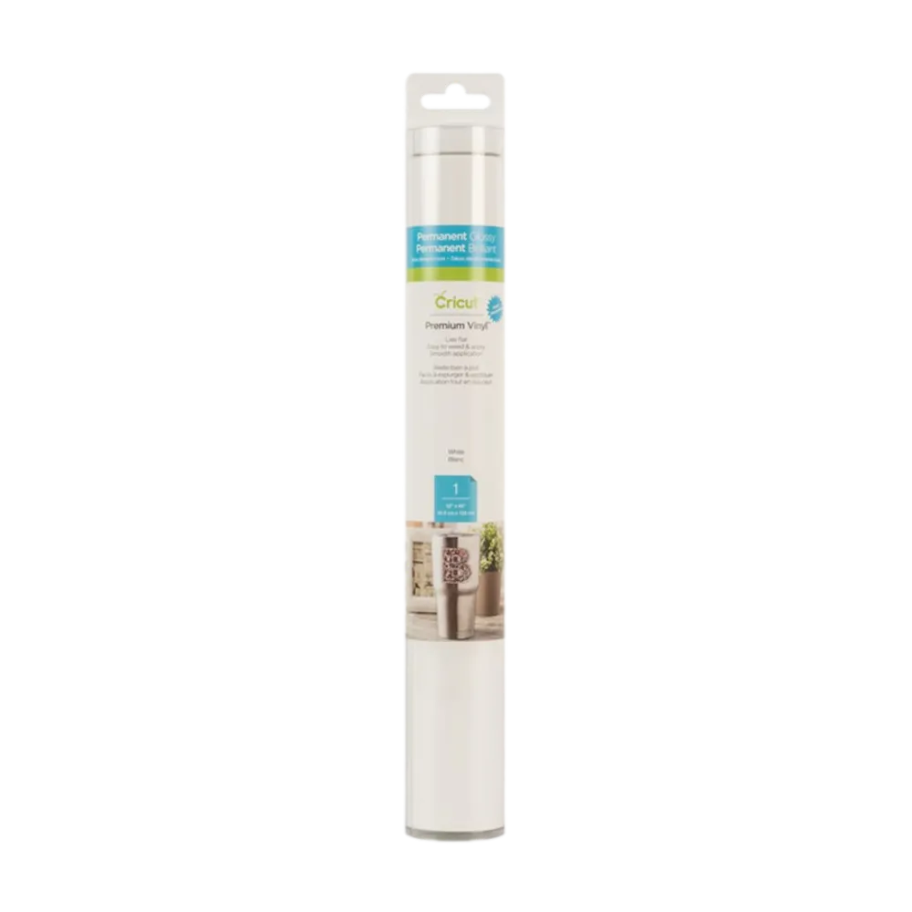 גליל ויניל קבוע Cricut Premium Vinyl Permanent לבן 30×120 ס"מ