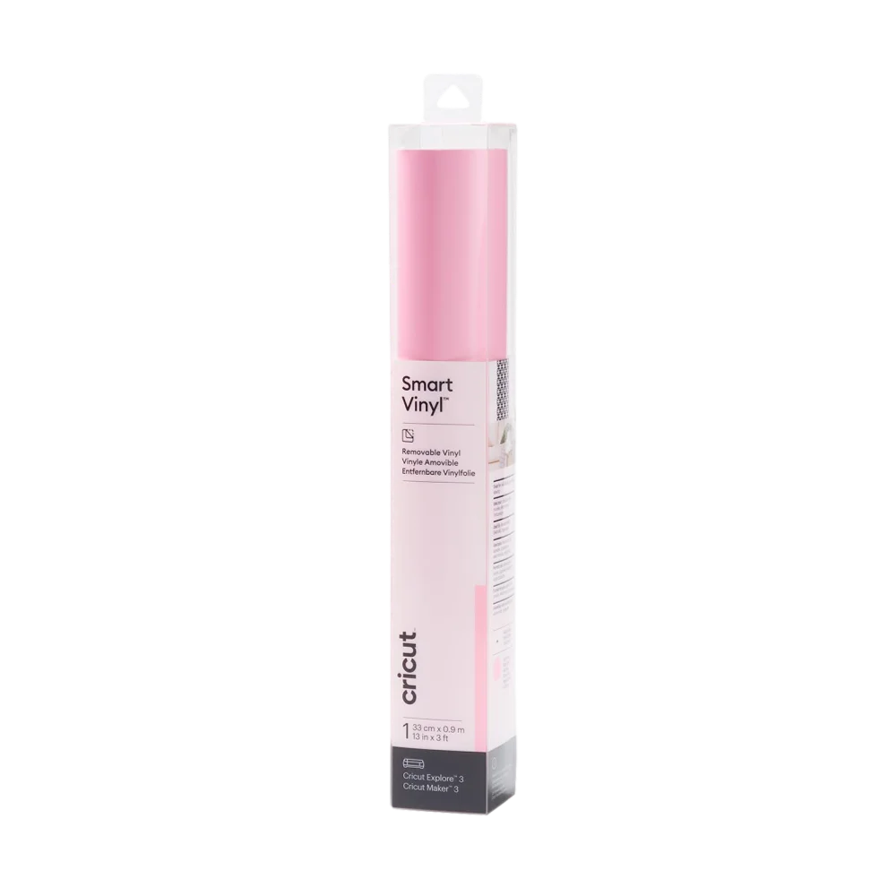 גליל ויניל נשלף Cricut Smart Vinyl Removable ורוד 33×91 ס"מ