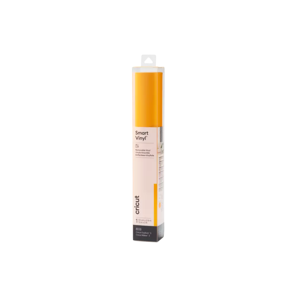 גליל ויניל נשלף Cricut Smart Vinyl Removable צהוב 33×91 ס"מ