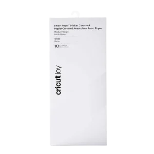 מציאון – מארז 10 דפי Smart Paper Sticker Cardstock לבן 13.9×33 ס"מ מבית Cricut