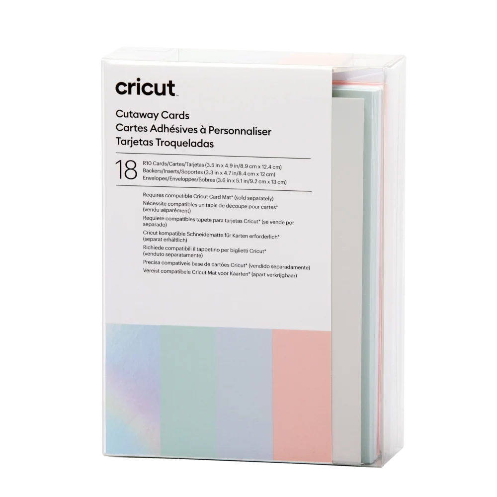 כרטיסי פסטל (18) Cricut Away R10