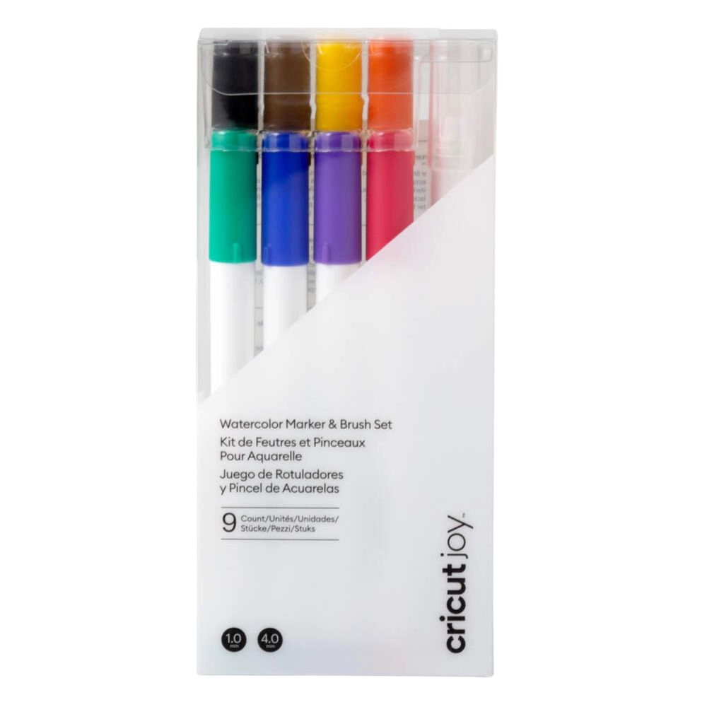 מציאון – סט טושים וצבעי מים Cricut Joy Watercolor Marker & Brush Set 9