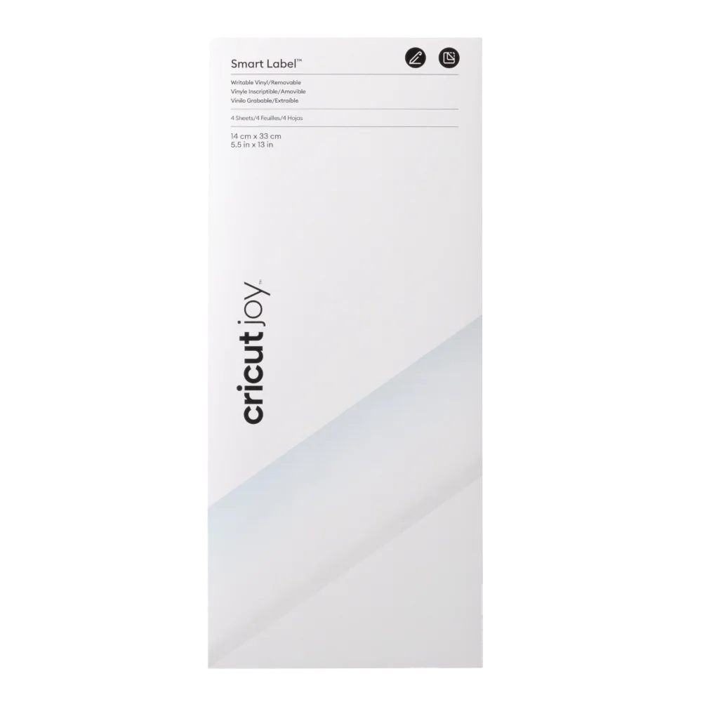 ויניל חכם לכתיבה ולהדבקה – ניתן להסרה  Cricut Smart Label Writable Vinyl שקוף