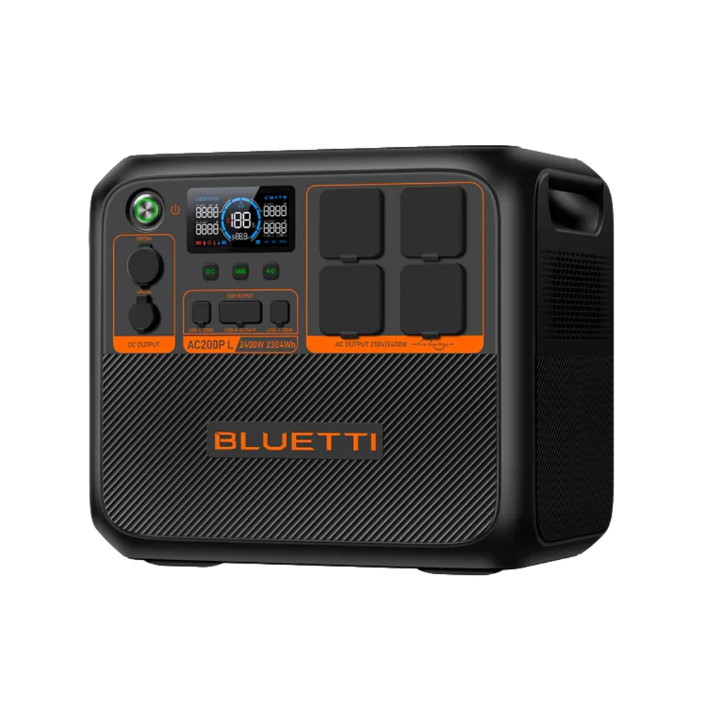 תחנת כוח ניידת BLUETTI AC200PL 2304Wh עם שקע 3 פינים ישראלי