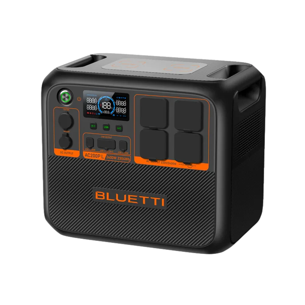 תחנת כוח ניידת BLUETTI AC200PL 2304Wh עם שקע 3 פינים ישראלי