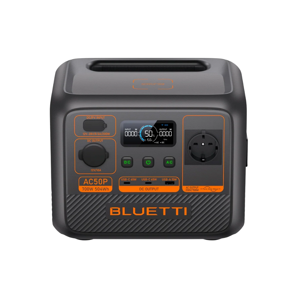 תחנת כוח פרימיום BLUETTI AC50P- 700W עם שקע 3 פינים ישראלי