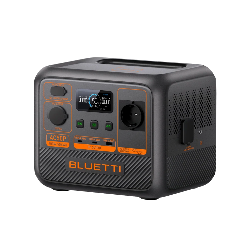 תחנת כוח פרימיום BLUETTI AC50P- 700W עם שקע 3 פינים ישראלי