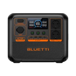 תחנת כוח ניידת BLUETTI AC70P - 1000W 864Wh עם שקע 3 פינים ישראלי